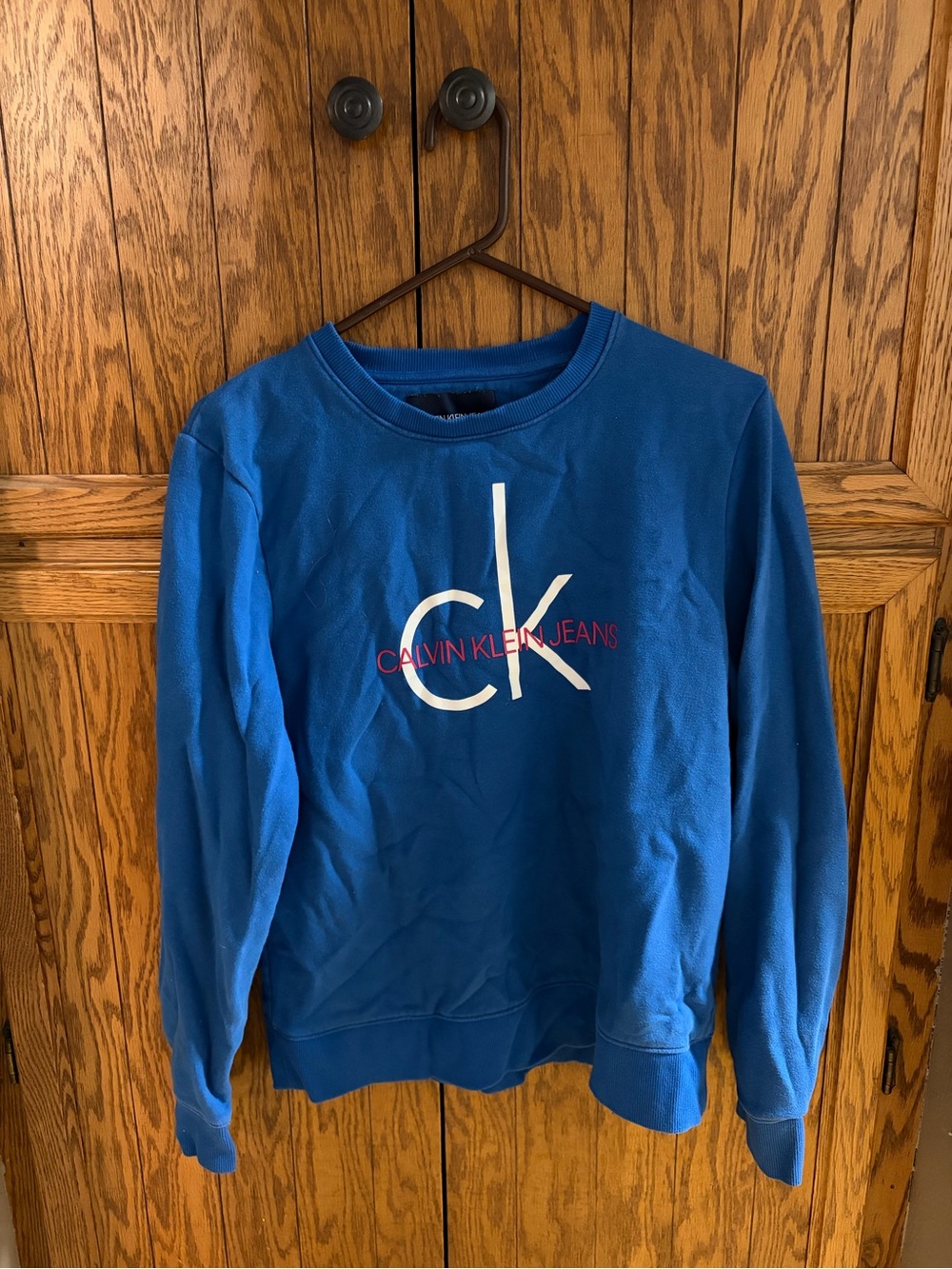 Calvin Klein Jeans Royal Blue Logo Crewneck Sweatshirt